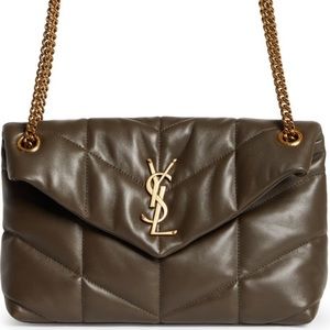 Saint Laurent small loulou leather puff bag